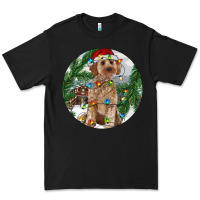 Black Cockapoo Christmas Premium Tee - RanaPortraitStore