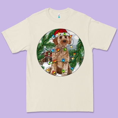 Cockapoo Christmas Premium Tee Designed By Ranaportraitstore