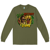 Army Green Black history Long Sleeve Tee - HowdyJamesFarm