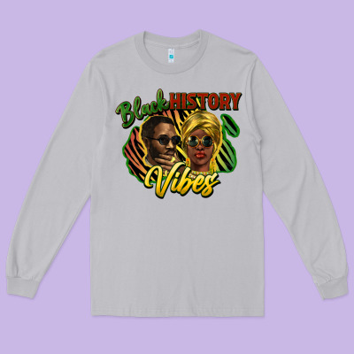 Black History Long Sleeve Tee Designed By Howdyjamesfarm
