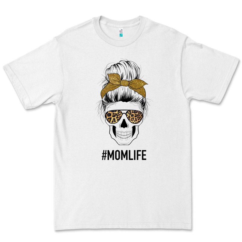 Glitter Patterned Leopard Mom Skull Premium Tee by Bettercallsaul | Teevron