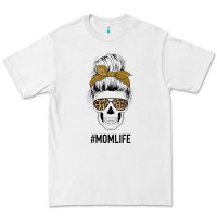 White Glitter Patterned Leopard Mom Skull Premium Tee - Bettercallsaul