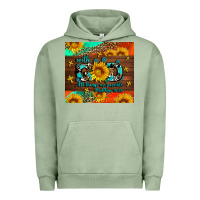 Pigment Oil Green with god all things are possible Urban Hoodie - AdoDesignShop
