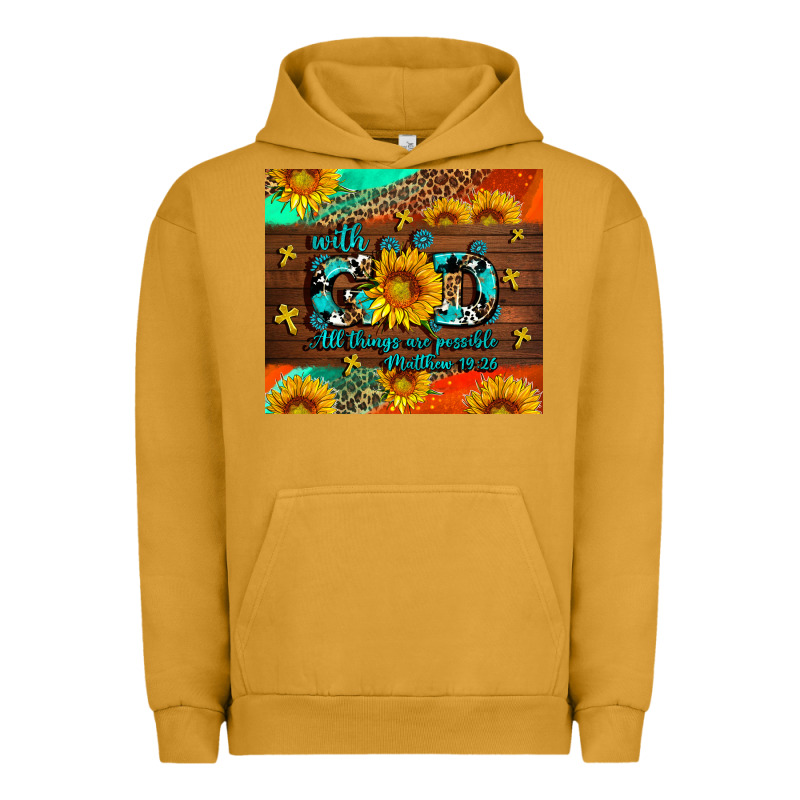 With God All Things Are Possible Urban Hoodie by AdoDesignShop | Teevron