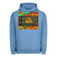 Pigment Pebble Blue with god all things are possible Urban Hoodie - AdoDesignShop