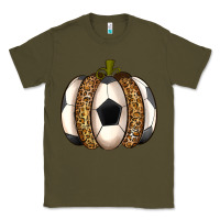 Army Green Soccer Pumpkin Classic Tee - texasbilliewilder