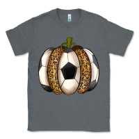 Charcoal Heather Soccer Pumpkin Classic Tee - texasbilliewilder