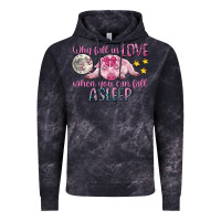 Cloud Black why fall in love when you can fall asleep Vintage Hoodie - CowGirlArtShop
