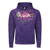 Cloud Purple why fall in love when you can fall asleep Vintage Hoodie - CowGirlArtShop