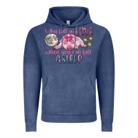 Vintage Denim why fall in love when you can fall asleep Vintage Hoodie - CowGirlArtShop