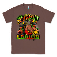 Chestnut Steppin' into Juneteenth black girl sneakers Classic Tee - RanaPortraitStore