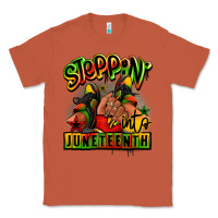 Copper Steppin' into Juneteenth black girl sneakers Classic Tee - RanaPortraitStore