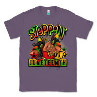 Lavender Steppin' into Juneteenth black girl sneakers Classic Tee - RanaPortraitStore