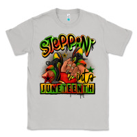 Moon Dust Steppin' into Juneteenth black girl sneakers Classic Tee - RanaPortraitStore