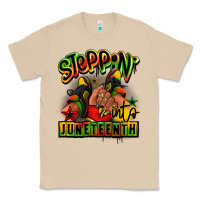 Mushroom Steppin' into Juneteenth black girl sneakers Classic Tee - RanaPortraitStore