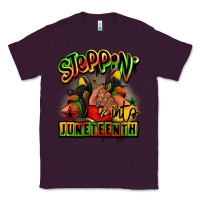 Plum Steppin' into Juneteenth black girl sneakers Classic Tee - RanaPortraitStore
