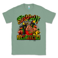 Sage Steppin' into Juneteenth black girl sneakers Classic Tee - RanaPortraitStore