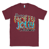 Burgundy have a holly jolly christmas Classic Tee - CowhideDigitalArt