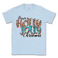 Dusty Blue have a holly jolly christmas Classic Tee - CowhideDigitalArt