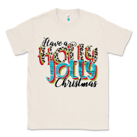 Natural have a holly jolly christmas Classic Tee - CowhideDigitalArt