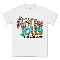 White have a holly jolly christmas Classic Tee - CowhideDigitalArt