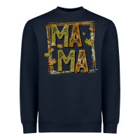 Navy mama fall Heavyweight Sweatshirt - CowhideDigitalArt