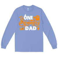 Colony Blue one spooky dad funny cat boo dad halloween costume design t shirt Long Sleeve Tee - minhPixels