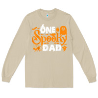 Mushroom one spooky dad funny cat boo dad halloween costume design t shirt Long Sleeve Tee - minhPixels