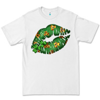White Green and Leopard Patterned Irish Day Lips Premium Tee - Bettercallsaul