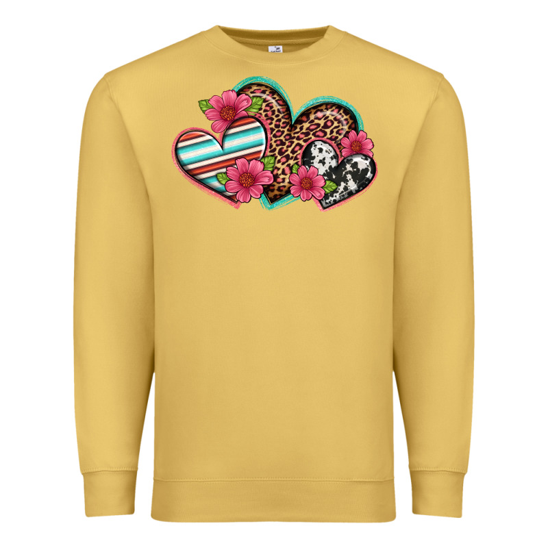 Easter Spring Western Hearts Premium Sweatshirt by Artiststas | Teevron