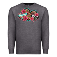 Charcoal Heather easter spring western hearts Premium Sweatshirt - Artiststas