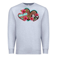 Heather Grey easter spring western hearts Premium Sweatshirt - Artiststas