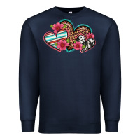 Navy easter spring western hearts Premium Sweatshirt - Artiststas