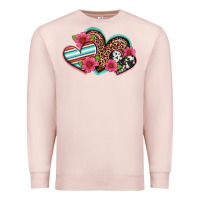 Pale Pink easter spring western hearts Premium Sweatshirt - Artiststas