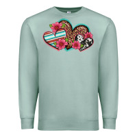 Seafoam easter spring western hearts Premium Sweatshirt - Artiststas
