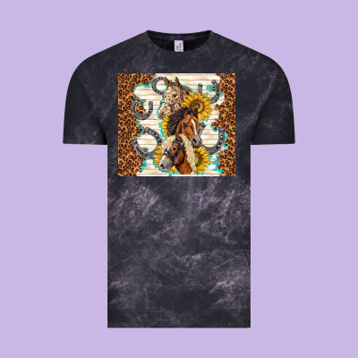 Horses With Sunflowers Vintage Tee Designed By Tumblerdesignbyshophia