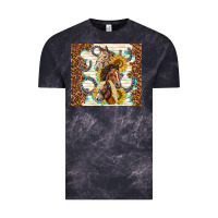Cloud Black horses with sunflowers Vintage Tee - TumblerDesignByShophia