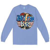 Colony Blue All american dad 4th of july Long Sleeve Tee - CowGirlArtShop