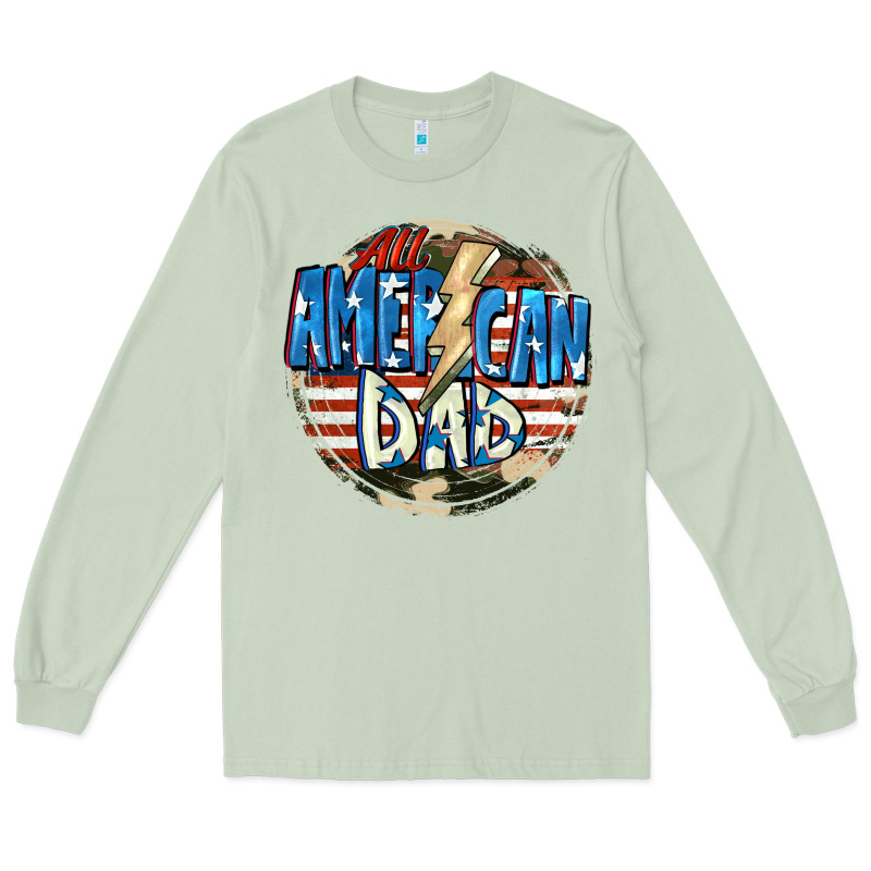 All American Dad 4th Of July Long Sleeve Tee by CowGirlArtShop | Teevron