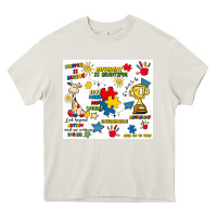 Cream autism Heavy Core Tee - Artiststas