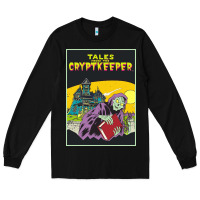 Black Tales From The Cryptkeeper-Figzk Long Sleeve Tee - minhPixels
