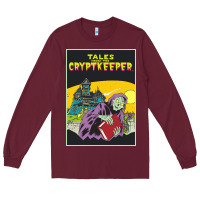 Burgundy Tales From The Cryptkeeper-Figzk Long Sleeve Tee - minhPixels