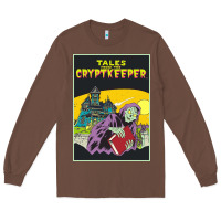 Chestnut Tales From The Cryptkeeper-Figzk Long Sleeve Tee - minhPixels