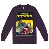 Plum Tales From The Cryptkeeper-Figzk Long Sleeve Tee - minhPixels