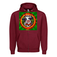 Burgundy christmas baby holstein face Zipper Hoodie - LillyAllenDesigns