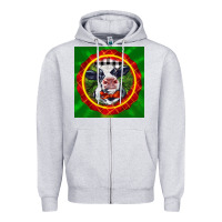Heather Grey christmas baby holstein face Zipper Hoodie - LillyAllenDesigns