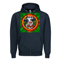 Navy christmas baby holstein face Zipper Hoodie - LillyAllenDesigns