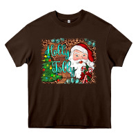 Chocolate Brown holly jolly Heavy Core Tee - JahusDesignShop