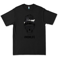 Black Black Glitter Cowhide Patterned Mom Skull Premium Tee - Bettercallsaul
