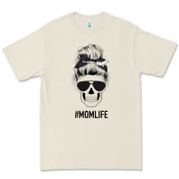 Bone Black Glitter Cowhide Patterned Mom Skull Premium Tee - Bettercallsaul